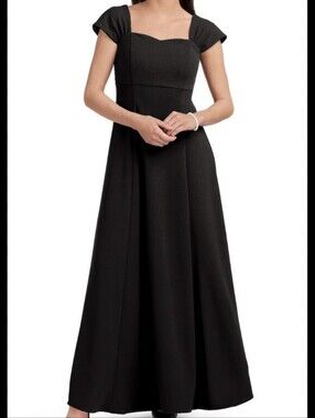 Southeastern Performance Concerto Dress Sz 8 Black Cap Sleeve Concert Maxi